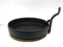 IKENAGA 池永鉄工 鉄 ギョーザ鍋 ハンドル木台付/15cm