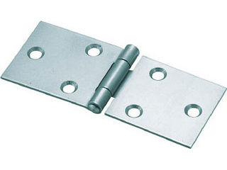 TRUSCO/トラスコ中山 スチール製横長蝶番 三価クロムメッキ仕上げ 全長32mm(4個入) 415-32UNCR