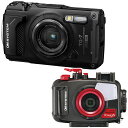 OM SYSTEM オーエムシステム Tough TG-7(ブラック)+PT-059 防水プロテクターセット 【tg7set】ハウジングセット 工事写真専用モー...