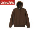 United Athle/ユナイテッドアスレ 10.0オンス T/Cスウェット プルオーバーパーカ（裏起毛）アダルト 【L】 （ダークブラウン）