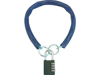 SHIMIZU 清水 SOL チェーン&パドロックダイヤル錠タイプ600mm 3190-40S