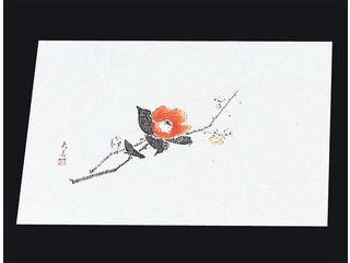 MIN マイン 四季紙　萬寿（100枚入）M33−106　梅と椿