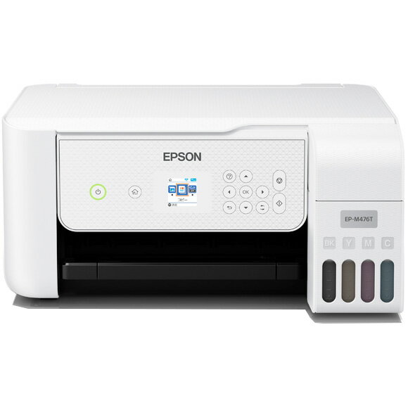 EPSON エプソン プリンター A4カラーインクジェット複合機 エコタンク 4色/Wi-Fi/1.44型液晶 EP-M476T 単品購入のみ可（同一商品であれば複数購入可） クレジットカード決済 代金引換決済のみ