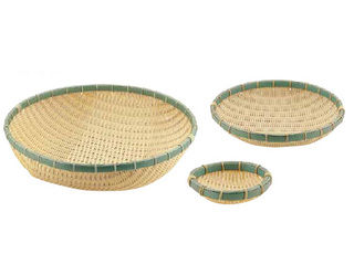 Todai トーダイ PP　竹　丸型　深ざる／15型　RB−150−BB