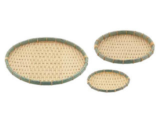 Todai トーダイ PP　竹　丸型　浅ざる／40型　RT−400−BB