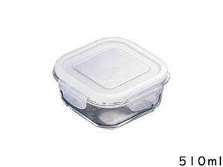 ISHIGAKI イシガキ 耐熱ガラス保存容器 正方形 4323 510ml