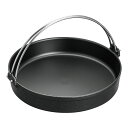 CHUBU 中部コーポレーション SY-11 鉄器(すきやき鍋)ツル付クロ 30cm