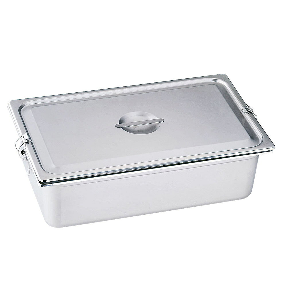 HONMA 本間製作所 18−8　パッキンフック付ホテルパン／1／1×100mm　シリコンゴム