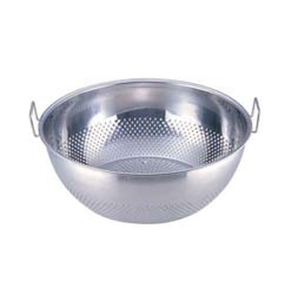 Sampo 三宝産業 UK18−8パンチング　手付浅型ザル／55cm