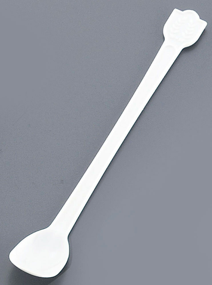 ASAHI アサヒ徳島 使い捨てマドラースプーン（500本入）／白　袋入