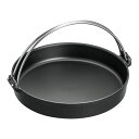 CHUBU 中部コーポレーション SY-11 鉄器(すきやき鍋)ツル付クロ 26cm