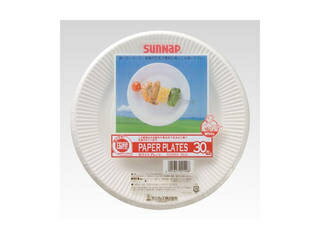 SunNap サンナップ ホワイトプレート 20cm(30枚入)
