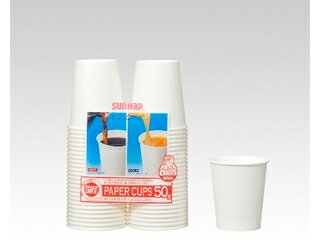 SunNap サンナップ 店舗・オフィス備品の脱プラスチック化！ ホワイトカップ205ml 7オンス 50個入 C2050EX