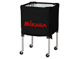 MIKASA/ミカサ 器具 ボールカゴ 箱型・小（フレーム・幕体・キャリーケース3点セット） ブラック BCSPSS-BK
