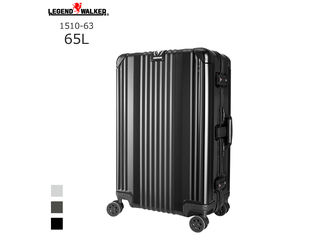 LEGENDWALKER レジェンドウォーカー 1510-63 アルミ合金フレームスーツケース (65L/ブラック)