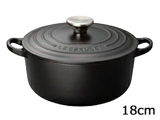 ルクルーゼ ココットロンド LE CREUSET ル・クルーゼ ル・クルーゼ　トラディション　ココットロンド　18cm　2101-18-00　マットブラック