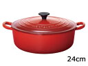 LE CREUSET ル・クルーゼ ル・クルーゼ　トラディション　ココットジャポネーズ　24cm　25052-24-06 チェリーレッド