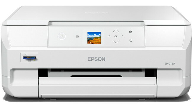 EPSON エプソン A4カラーインクジェット複合機 カラリオ Colorio 6色/1.44型液晶 EP-716A 単品購入のみ..