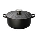 LE CREUSET ル・クルーゼ ル・クルーゼ　ココット・ロンド　2101 24cm　マットブラック