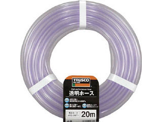 TRUSCO トラスコ中山 透明ホース6×8 20mカット TTM-68C20