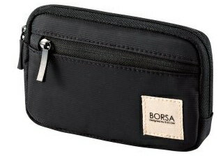 ELECOM エレコム 【BORSA/ボルサ】【スリムタイプ】マルチ収納ポーチ ブラック BMA-GP01BK