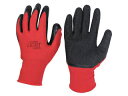 OTAFUKU GLOVE おたふく手袋 13G天然ゴム背抜き手袋 レッド Mサイズ A-371-RD-M