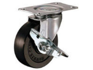 HAMMER/ハンマーキャスター E型 自在SP付 ゴム車85mm 415E-R85-BAR01