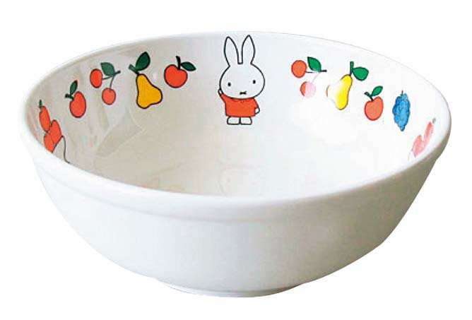 KANTOH 関東プラスチック工業 メラミン　子供食器　ミッフィーフルーツシリーズ　ラーメン鉢　CM-50FR