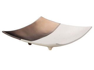 M.STYLE ミヤザキ食器 奏　スクエアプレート　ゴールドホワイト／21cm(3)