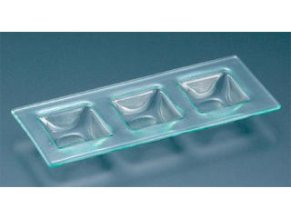 M.STYLE ミヤザキ食器 Grande Vetro　ディバイトプレート（3ホール）GV3081