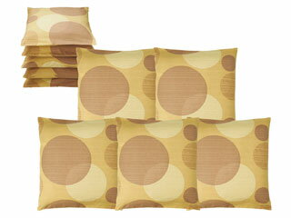 座布団カバー10P（丸重ね） ブラウン