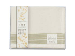 素材の匠 ボタニカル・ダイ なめらかコットン毛布 グリーン WRY-10001