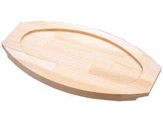 NIHON METAL WORKS 日本メタルワークス 小判　グラタン皿用　木台　＃7　445×260