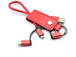日本トラストテクノロジー Keycase Cable 3in1 Red KC3IN1-RD