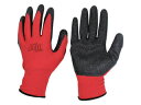 OTAFUKU GLOVE おたふく手袋 13G天然ゴム背抜き手袋 レッド Lサイズ A-371-RD-L