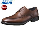 ASAHI アサヒシューズ AM33082 TK33-08 通勤快足 メンズ・ビジネスシューズ 【26.0cm・3E】 (ブラウン)(4)