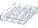 Yoshikawakuni 吉川国工業所 アクセサリー 文具 収納 ライフモデュール システムトレーA6(20分割)Cr クリア(3)