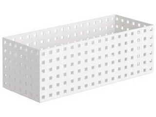 Yoshikawakuni 吉川国工業所 小物入れ 収納ケース ブリックス 350 ミドル L W(ホワイト)