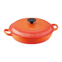 LE CREUSET ル・クルーゼ ル・クルーゼ ビュッフェ・キャセロール 26cm 2532-26-09 オレンジ