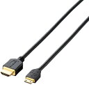 ELECOM GR DH-HD14EM15BK C[TlbgΉ HIGH SPEED HDMI-MiniP[u 1.5m