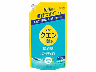 P&G プロクター・アンド・ギャンブル・ジャパン レノア クエン酸in 超消臭 すすぎ消臭剤 フレッシュグリーンの香り つめかえ用 380mL