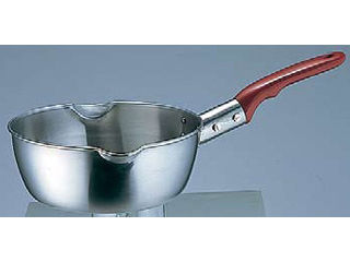 TAKEGOSHI 竹越工業 18−8 プラ柄計量雪平鍋（両口・目盛付） 21cm