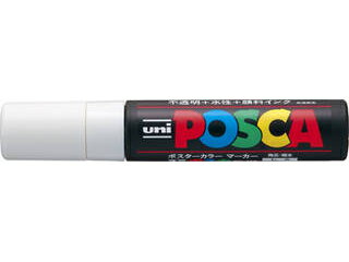 uni/三菱鉛筆 POSCA ポスカ 極太角芯 白 PC17K.1 水性サインペン