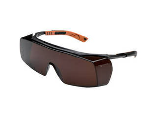 UNIVET/ユニベット 一眼型保護メガネ オーバーグラス 5X7 アンバーレンズ 5X7.01.00.09