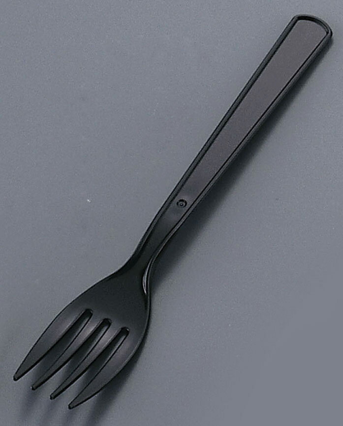 ASAHI アサヒ徳島 使い捨てフォーク　＃160（500本入）／黒　袋入