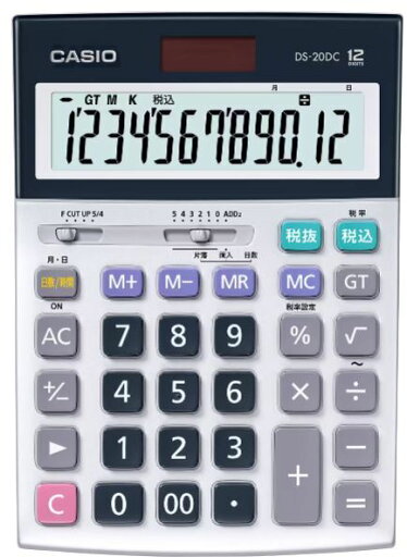 CASIO カシオ計算機 実務電卓 12桁 日数時間計算 デスクタイプ DS-20DC-N CASIO カシオ計算機 実務電卓 12桁 日数時間計算 デスクタイプ DS-20DC-N