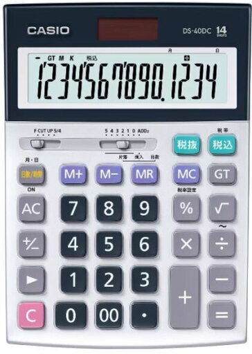 CASIO カシオ計算機 実務電卓 14桁 日数時間計算 デスクタイプ DS-40DC CASIO カシオ計算機 実務電卓 14桁 日数時間計算 デスクタイプ DS-40DC