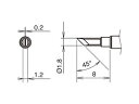 【特長】精密・微細な部品のリワーク作業に対応します。【用途】FX-100用交換こて先用。【仕様】適合機種:FX-100適合コテ:FX-1003こて先温度:400℃ 商品情報 質量14(g)原産国日本 T3802K