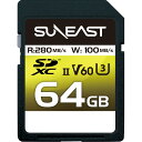 SUNEAST TC[Xg SDXCJ[h SUNEAST ULTIMATE PRO SD UHS-II V60J[h 64GB SE-SDU2064GC280 DGPC[WOA[h2022 AeBCgvV60