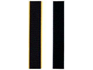 WAKI 和気産業 強力面ファスナー バリバリテープ 粘着付 (強粘着) 黒 25mm幅×150mm 2枚入 BR001